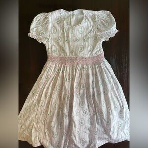 🌷 Sweet Floral Pink Kids Dress